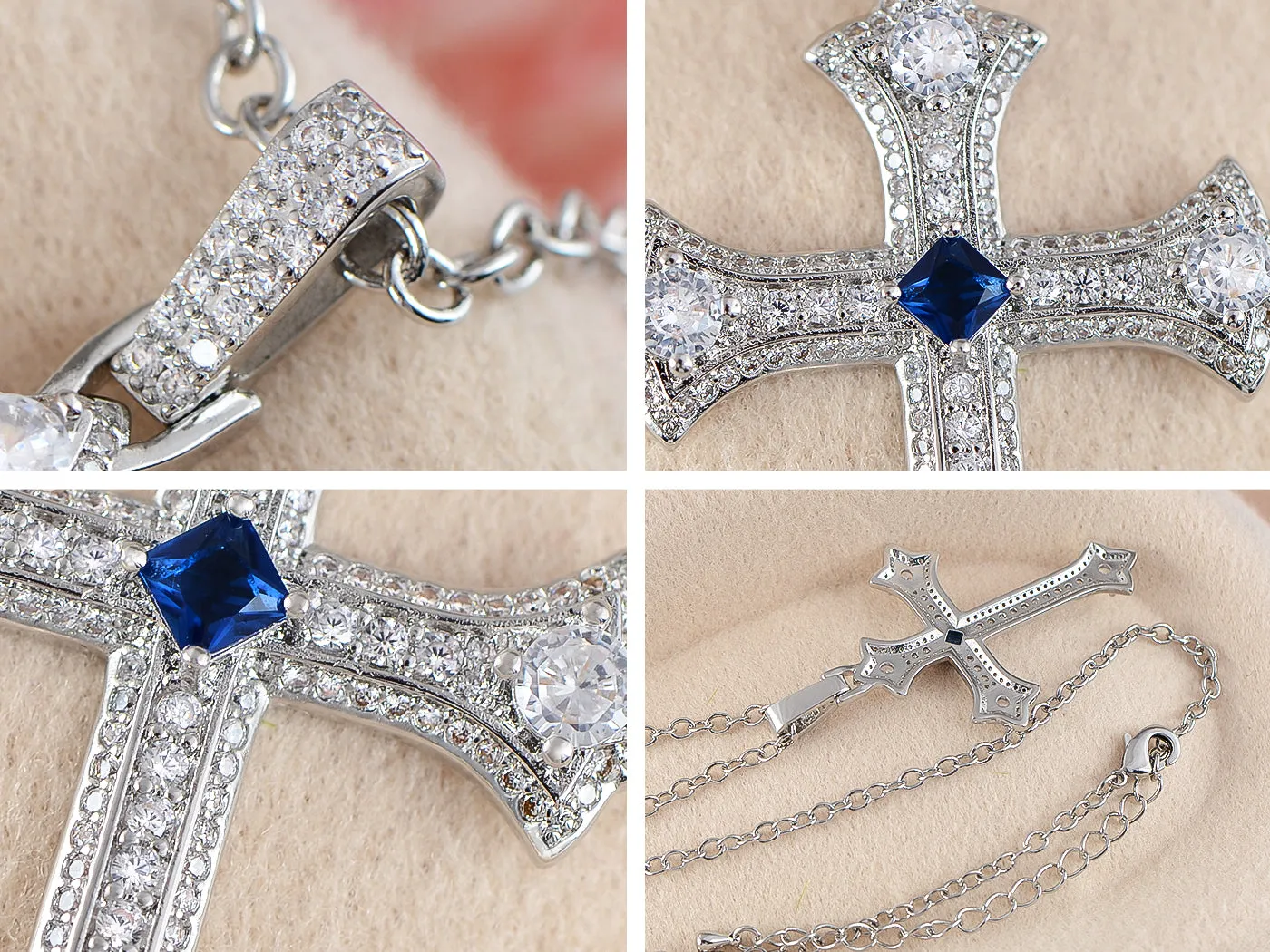 Cross Pendant Necklace Gun Chopper Black Holy Cross