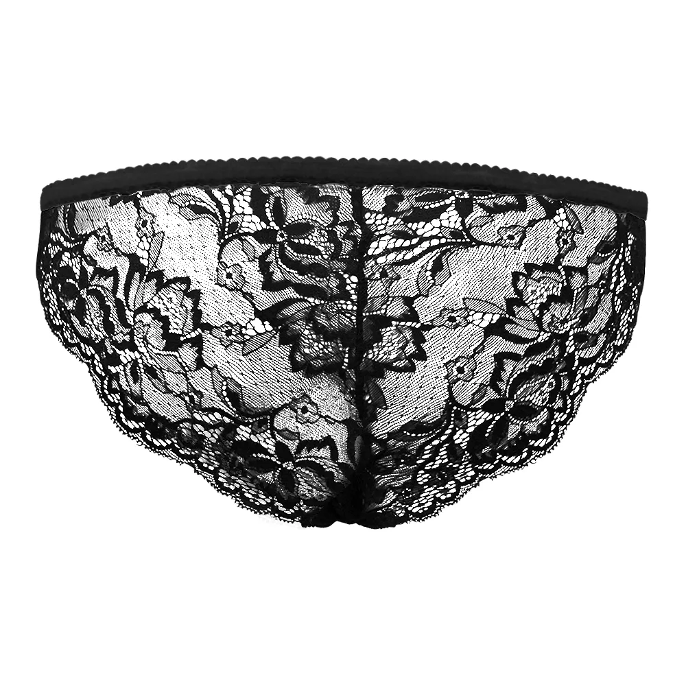 Custom Face Zipper Black Lace Panties Sexy Underwear Unique Gift for Her