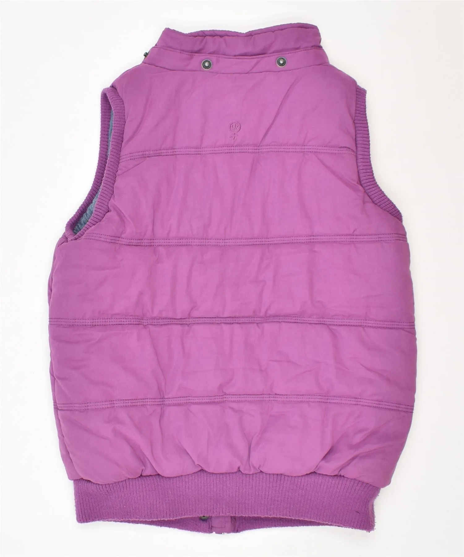 FAT FACE Girls Padded Gilet 10-11 Years Purple Polyester