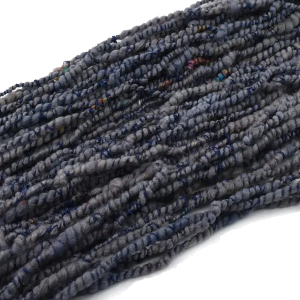 Hand Spun Chunky Tasmanian Merino Yarn Core Spun Steel Blue 13134