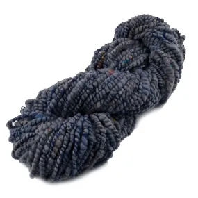 Hand Spun Chunky Tasmanian Merino Yarn Core Spun Steel Blue 13134