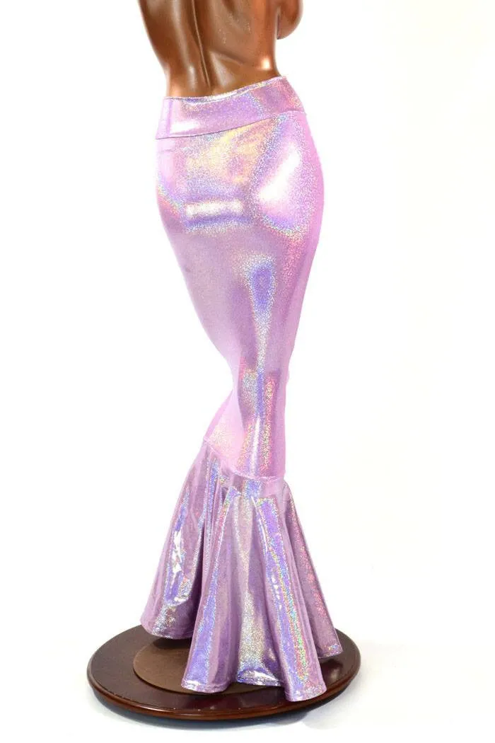 Lilac High Waist Mermaid Skirt