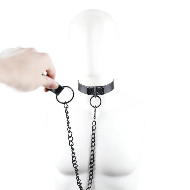Sexy Genuine Leather Sex Necklace