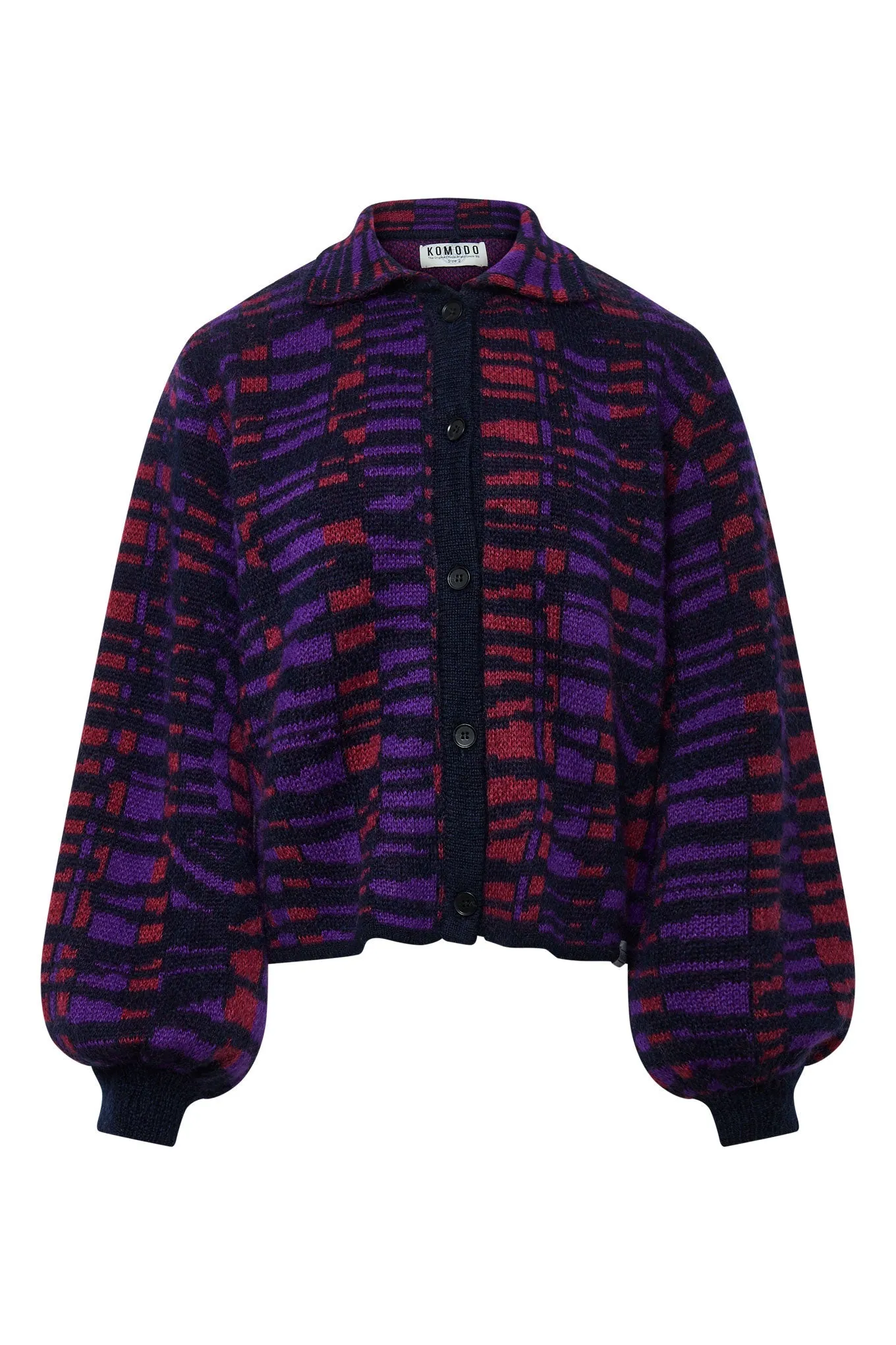 Trixie Recycled Nylon Cardigan Deep Mauve