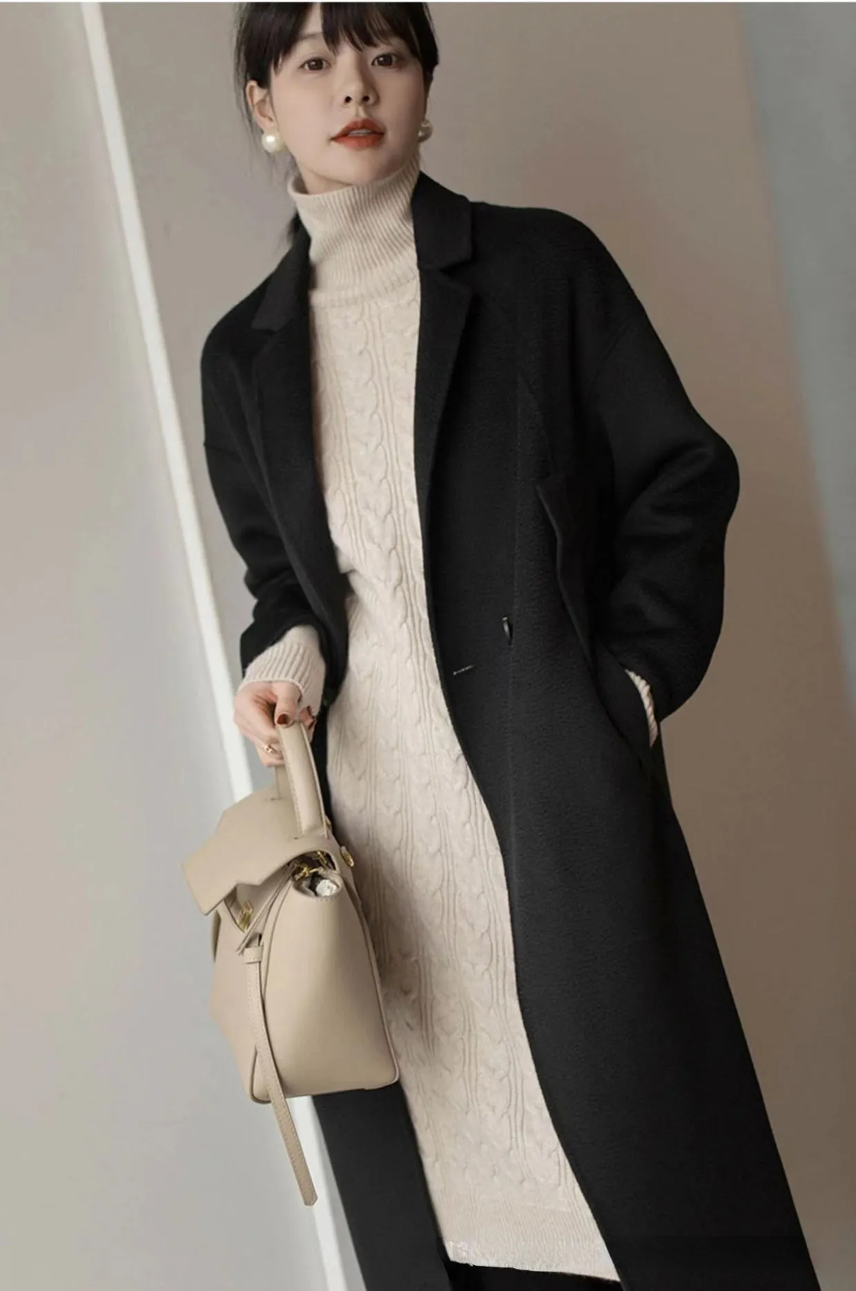Wjczt Women Clothing Fashion Turtleneck Knitted Dress 2022 Autumn Winter New Lace-up Waist Sweater Skirt Korean Clothes Women Dresses